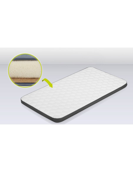 BN-LO-AURORA_GREY_GRAPHITE,Lionelo - Patut co-sleeper 3 in 1, Aurora, Cu leganare si setare unghiulara, Include saltea cu densit