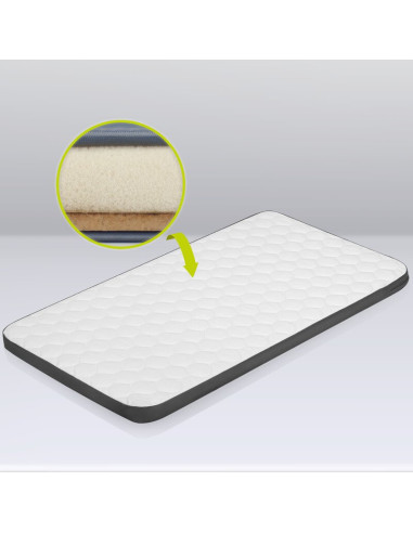 BN-LO-AURORA_GREY_GRAPHITE,Lionelo - Patut co-sleeper 3 in 1, Aurora, Cu leganare si setare unghiulara, Include saltea cu densit