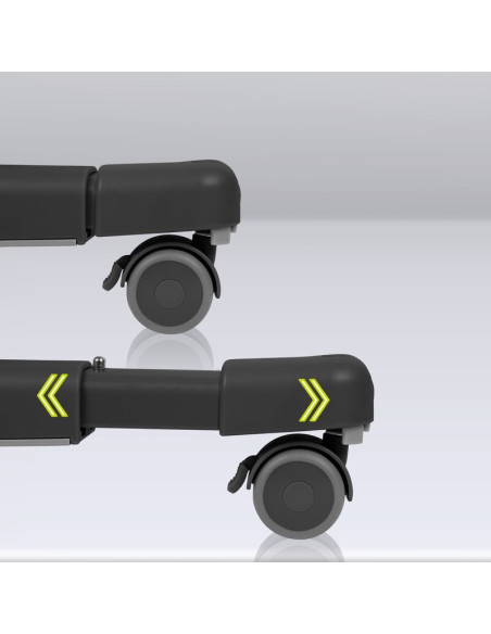 BN-LO-AURORA_GREY_GRAPHITE,Lionelo - Patut co-sleeper 3 in 1, Aurora, Cu leganare si setare unghiulara, Include saltea cu densit