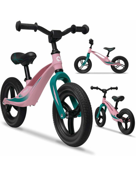 BN-LOE-BART_TOUR_PINK_BUBBLEGUM,Lionelo - Bicicleta usoara Bart Tour, Fara pedale, Cu cadru din magneziu, Cu ghidon si sa reglab