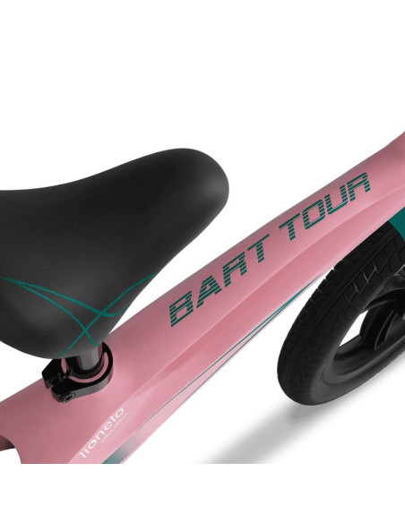 BN-LOE-BART_TOUR_PINK_BUBBLEGUM,Lionelo - Bicicleta usoara Bart Tour, Fara pedale, Cu cadru din magneziu, Cu ghidon si sa reglab