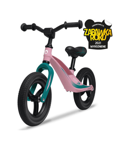 BN-LOE-BART_TOUR_PINK_BUBBLEGUM,Lionelo - Bicicleta usoara Bart Tour, Fara pedale, Cu cadru din magneziu, Cu ghidon si sa reglab