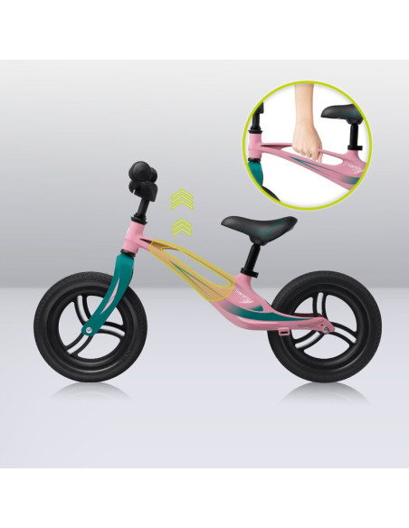 BN-LOE-BART_TOUR_PINK_BUBBLEGUM,Lionelo - Bicicleta usoara Bart Tour, Fara pedale, Cu cadru din magneziu, Cu ghidon si sa reglab
