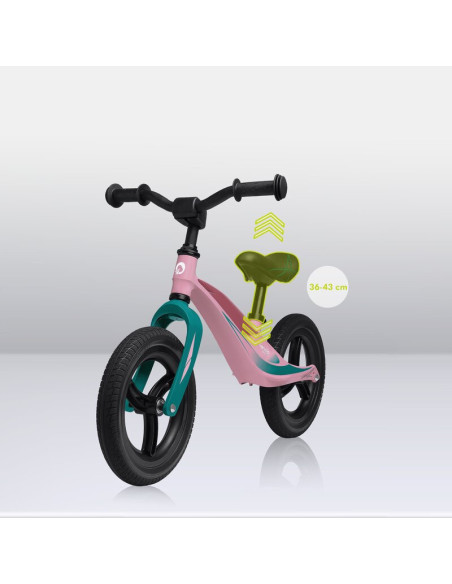 BN-LOE-BART_TOUR_PINK_BUBBLEGUM,Lionelo - Bicicleta usoara Bart Tour, Fara pedale, Cu cadru din magneziu, Cu ghidon si sa reglab