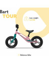 BN-LOE-BART_TOUR_PINK_BUBBLEGUM,Lionelo - Bicicleta usoara Bart Tour, Fara pedale, Cu cadru din magneziu, Cu ghidon si sa reglab