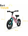 BN-LOE-BART_TOUR_PINK_BUBBLEGUM,Lionelo - Bicicleta usoara Bart Tour, Fara pedale, Cu cadru din magneziu, Cu ghidon si sa reglab