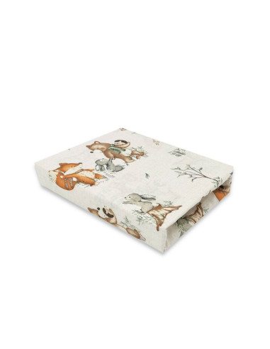 BN-6426972024334,MimiNu - Cearceaf cu elastic pentru patut co-sleeper, Leonie, Dimensiune 83 x 50 cm, Din bumbac certificat Oeko