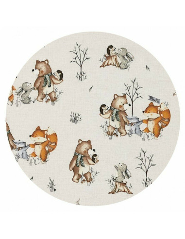 BN-6426972024365,MimiNu - Cearceaf cu elastic pentru patut 140X70 cm, Din bumbac certificat Oeko Tex Standard 100, Design, Time 