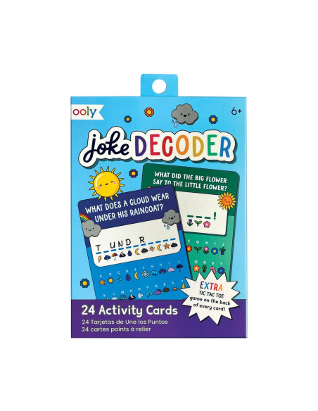 118-290,Colectie 24 de carduri cu jocuri si activitati - Decodor de glume