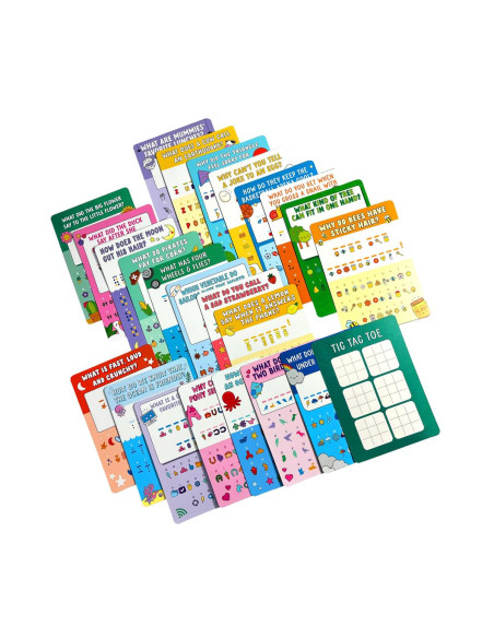 118-290,Colectie 24 de carduri cu jocuri si activitati - Decodor de glume