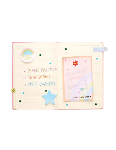 121-056,Set index si notite autoadezive - Curcubee pastel