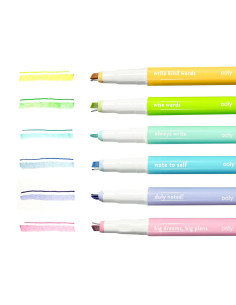 132-146,Notat! - Pixuri cu varf microfin si markere 2-in-1 - Set de 6 2