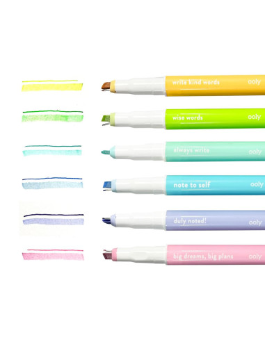 132-146,Notat! - Pixuri cu varf microfin si markere 2-in-1 - Set de 6