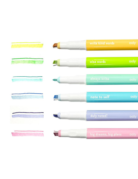 132-146,Notat! - Pixuri cu varf microfin si markere 2-in-1 - Set de 6