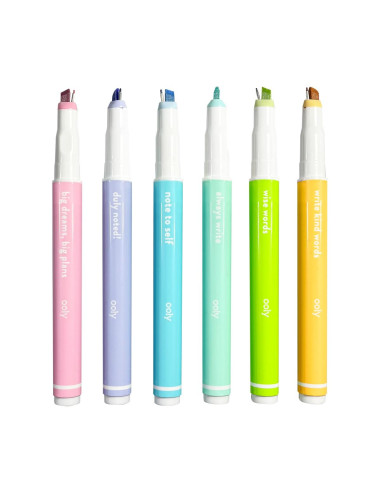 132-146,Notat! - Pixuri cu varf microfin si markere 2-in-1 - Set de 6