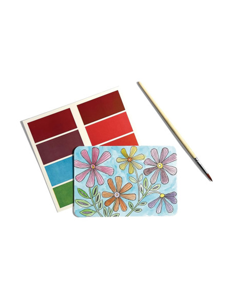 161-101,Set artistic cu acuarele DIY - Scenic Hues - Flori si gradini