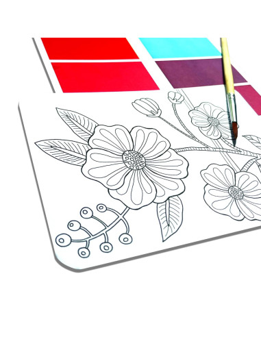 161-101,Set artistic cu acuarele DIY - Scenic Hues - Flori si gradini