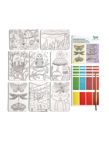 161-104,Set artistic cu acuarele DIY - Scenic Hues - Aventura in padure