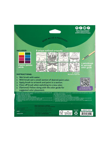 161-104,Set artistic cu acuarele DIY - Scenic Hues - Aventura in padure