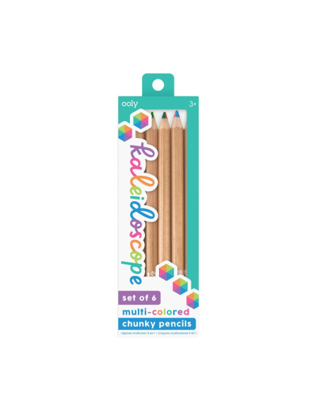 128-168,Creioane multicolore Caleidoscop, set de 6