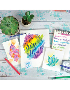 130-057,Carioci acuarele cu pensula, Chroma Blends, set de 18 2