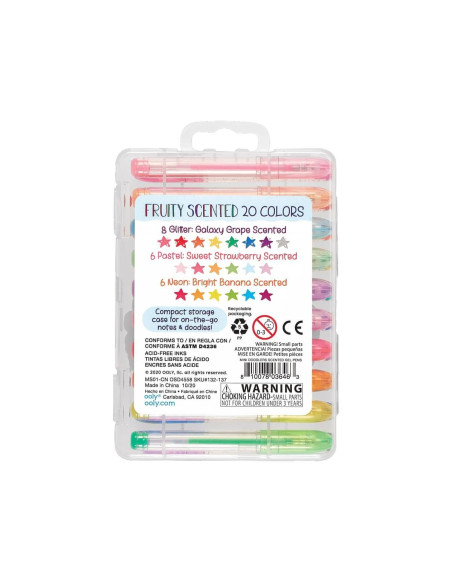 132-137,Pixuri cu gel parfumate Mini Doddlers, set de 20
