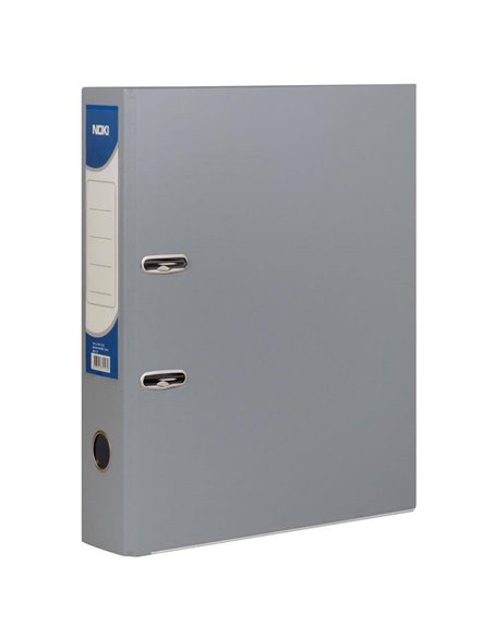 Biblioraft plastifiat NOKI, 5 cm, Gri