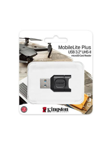 Card Reader Kingston MobileLite Plus, USB 3.2 Gen 1, negru,MLPM