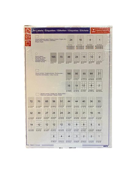 OP-401210297,Etichete autoadezive OPTIMA 1/A4, 210x297mm, 100 coli/top OP-401210297,Etichete autoadezive OPTIMA 1/A4, 210x297mm, 100 coli/top