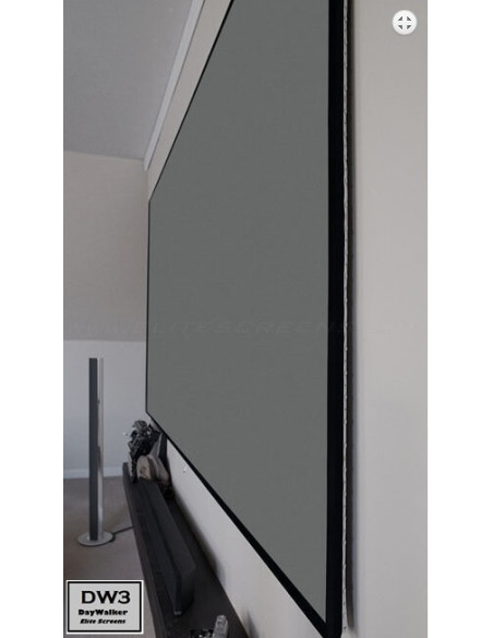 DWF135DHD3,Ecran de proiectie ptr ALR LONG THROW 299 x 168, Full Grey, Elitescreens DWF135DHD3, rama fixa