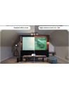 AR100H-CLR3,Ecran de proiectie EliteScreens AR100H-CLR3, rama fixa, 222 x 125 (100"),Ambient Light Rejecting, ALR ULTRA SHORT