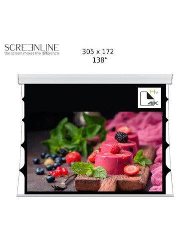 SL-WT305D-HV,Ecran de proiectie motorizat perete/tavan Screenline WAVE TENSIONED Home Vision,305x172(138"),16:9, alb,comutator p