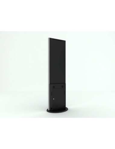 KIOSK-SWL-32K8-A2+SWLBW-32,Stand Kiosk/Totem SWEDX Lamina 32" 4K, SWL-32K8-A2, Negru cu baza mobila/fixa metalica