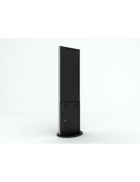 KIOSK-SWL-32K8-A2+SWLBW-32,Stand Kiosk/Totem SWEDX Lamina 32" 4K, SWL-32K8-A2, Negru cu baza mobila/fixa metalica
