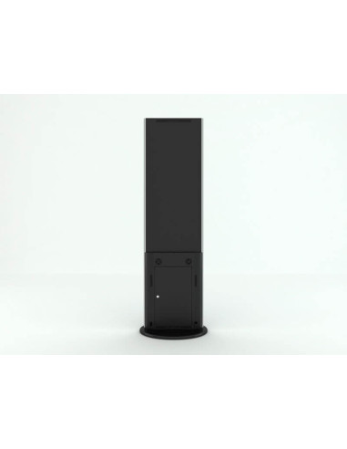 KIOSK-SWL-32K8-A2+SWLBW-32,Stand Kiosk/Totem SWEDX Lamina 32" 4K, SWL-32K8-A2, Negru cu baza mobila/fixa metalica