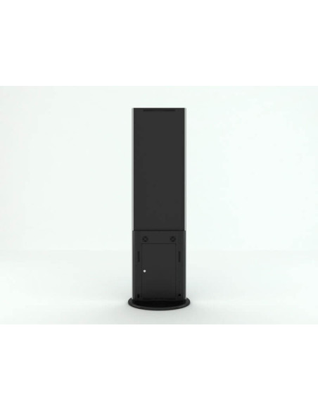 KIOSK-SWL-32K8-A2+SWLBW-32,Stand Kiosk/Totem SWEDX Lamina 32" 4K, SWL-32K8-A2, Negru cu baza mobila/fixa metalica