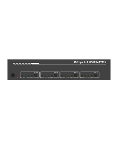 HDCVT-HDP-MXB44P,Matrix Switcher HDMI 2.0 4x4 cu Audio Extract, cu telecomanda