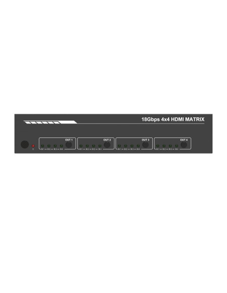 HDCVT-HDP-MXB44P,Matrix Switcher HDMI 2.0 4x4 cu Audio Extract, cu telecomanda