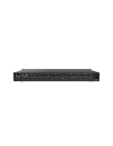 HDCVT-HDP-MXB88H,Matrix Switcher HDMI 2.0 8x8 cu functie Video-Wall, cu Audio Extract, cu telecomanda