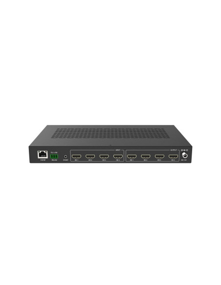 HDCVT-HDC-MXB44SL,Matrix Switch Seamless HDMI2.0 4x4 cu functie Video-Wall, RS232/TCP IP/4K@60Hz 4:4:4 HDCP2.2, cu telecomanda