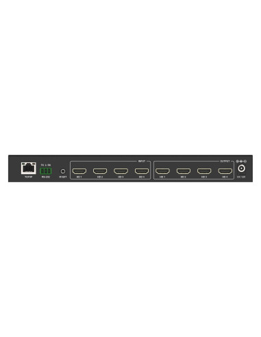 HDCVT-HDC-MXB44SL,Matrix Switch Seamless HDMI2.0 4x4 cu functie Video-Wall, RS232/TCP IP/4K@60Hz 4:4:4 HDCP2.2, cu telecomanda