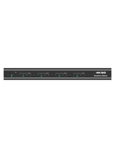 HDCVT-HDC-MXB44SL,Matrix Switch Seamless HDMI2.0 4x4 cu functie Video-Wall, RS232/TCP IP/4K@60Hz 4:4:4 HDCP2.2, cu telecomanda