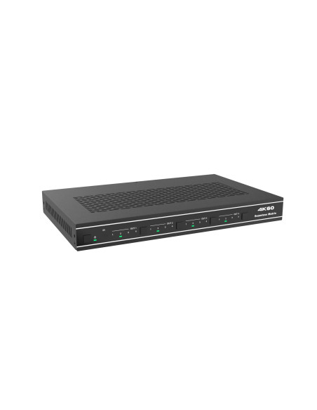 HDCVT-HDC-MXB44SL,Matrix Switch Seamless HDMI2.0 4x4 cu functie Video-Wall, RS232/TCP IP/4K@60Hz 4:4:4 HDCP2.2, cu telecomanda