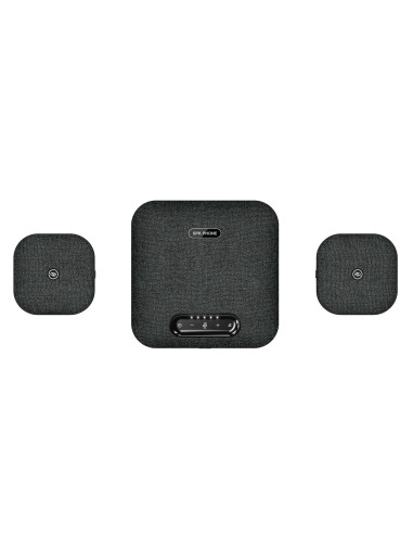 EC-POD7,Speakerphone omnidirectional cu 2 microfoane de extensie EC-POD7, captare voce 10m, 10 ore de conversație