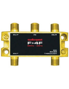 F4F,Splitter RF Audioquest F to 4F 75Ω Splitter, 1 IN - 4 OUT