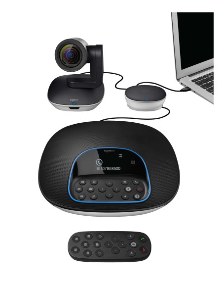 960-001057,Sistem Videoconferinta Logitech GROUP 960-001057, Full HD, Negru 960-001057,Sistem Videoconferinta Logitech GROUP 960-001057, Full HD, Negru