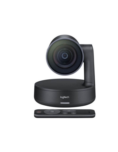 960-001218,Sistem videoconferinta Logitech Rally 960-001218 Ultra-HD 4K ConferenceCam, Zoom 15X, Single Speaker & MicPod
