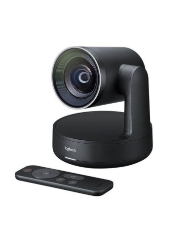 960-001218,Sistem videoconferinta Logitech Rally 960-001218 Ultra-HD 4K ConferenceCam, Zoom 15X, Single Speaker & MicPod