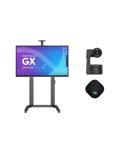 Pachet-Smart-75-motorizat,Solutie videoconferinta cu SMART Board® GX175-V2 cu Android, camera si Speakerphone cu stand motorizat