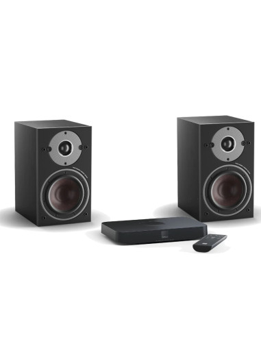 PAC-OBERON1C-SOUNDHUB,Pachet cu boxe de raft Dali Oberon 1 C si Sound Hub, wireless, bluetooth, negru